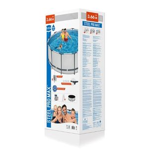Grande piscine ronde en PVC et en PC pour adultes et enfants Piscine thermale gonflable et hors sol adaptée aux familles pour la natation en plein air - Product Image 3
