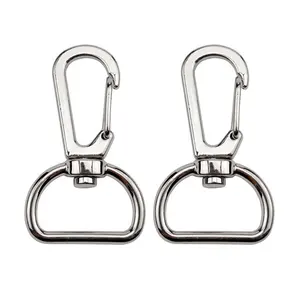 Nhà Máy Giá Rẻ Đa Kích Thước Kim Loại Key Chain Tôm Hùm Claw Clasp Xoay Dây Buộc Snap Móc - Product Image 5