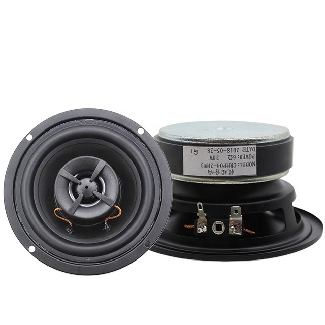 Professional Manufacturer's 4-Inch 4OHM 20Watts Coaxial Car Speakers 2-Way Design