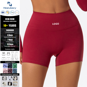 Shorts de Yoga Personalizados para Mujer, Cintura Alta, Alta Elasticidad, Tallas Grandes, Transpirables, de Secado Rápido, Control de Abdomen, para Yoga-Pilates - Product Image 1