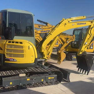 Mini-excavatrice Yanmar 55 d'occasion de haute qualité, économique, 5,5 tonnes, avec moteur, pompe, attache rapide et brise-roche - Product Image 1