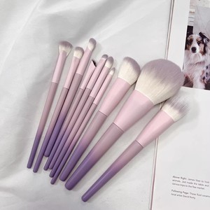 Ensemble de 10 pinceaux de maquillage de voyage portables, poils synthétiques, pinceaux pour le visage, avec sac de rangement pour la beauté - Product Image 6