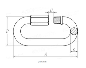 Сверхмощный Din 5299 Карабин Формы C 304 316 крючок типа Тыква из нержавеющей стали гладкая отделка оборудования для скалолазания - Product Image 2