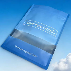 ถุงพลาสติกแบบกำหนดเอง ซีลสามด้าน มีซิป สำหรับใส่ของใช้เดินทาง มีหน้าต่าง - Product Image 3