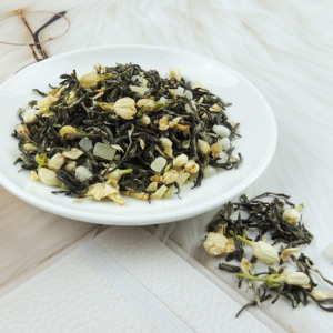 Thé en vrac saveur mixte : thé vert, fleurs de <span class=keywords><strong>jasmin</strong></span> et pêche blanche, aux fruits naturels séchés, fourni directement par l'usine - Product Image 2