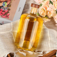 100ml 250ml 375ml 500ml Vodka Spirits Gin Rhum Tequila Bouteille en verre vide clair pour liqueur de vin avec liège
