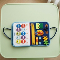 Livre d'activités préscolaire personnalisable en feutre, livre silencieux pour bébé, livre sensoriel Montessori pour l'apprentissage précoce, livre d'autocollants magiques, jouets pour enfants et tout-petits