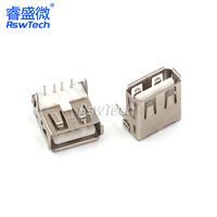 Adaptador de conector de puerto de carga Micro USB hembra de 5 6 pines y 4 pines Cable de PIN curvo Conectores de prueba múltiple Conector macho Multi USB A