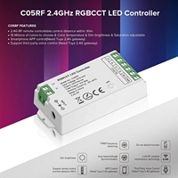 Variateur tactile RF sans fil 2.4G, différentes couleurs, RGBW, contrôleur LED RGB pour bande lumineuse dc 12 à 24V