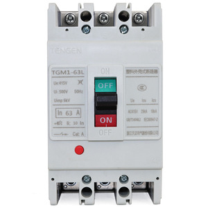 Tianzheng 63A TGM1-63L ไฟฟ้า3P, เบรคเกอร์แม่เหล็กความร้อน415V 50Hz - Product Image 1