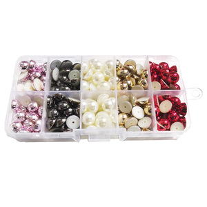 Ensemble de rivets en plastique semi-circulaires multicolores, 10mm, 250 pièces, pour étui de téléphone, Nail Art, accessoires de bijoux à faire soi-même - Product Image 5