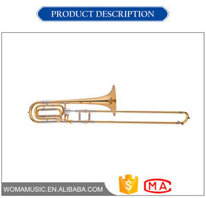 Instrumentos Musicales <span class=keywords><strong>de</strong></span> Viento Metal Trombón Bajo Dorado - Product Image 4