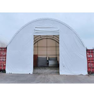 เต็นท์เก็บของอุตสาหกรรมแบบพกพา ง่ายต่อการขนย้าย ใช้เป็นที่พักอาศัยในตู้คอนเทนเนอร์ กันน้ำ ทำจากผ้าใบ PVC - Product Image 2