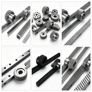 แร็คเกียร์แบบสปูร์ที่ผลิตด้วยเครื่อง CNC ความแม่นยำสูง พร้อมปลายเชื่อมแบบขั้นบันได / บาร์เกียร์เคลื่อนที่เชิงเส้น บาร์เกียร์ความแม่นยำสูงสำหรับการเชื่อมต่อ - Product Image 2