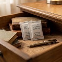 Gel de silice blanc pur de qualité alimentaire, absorbeur d'humidité, déshydratant en pot