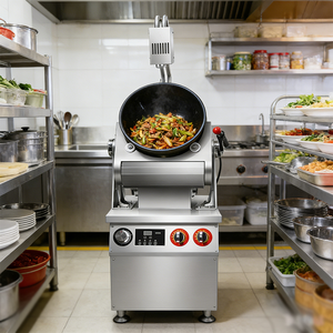<span class=keywords><strong>Robot</strong></span> de cuisine à gaz multifonctionnel industriel automatique pour restaurant, machine à riz frit et nouilles - Product Image 3
