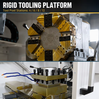 Tour CNC horizontal à lit plat Fanuc Gsk CK61125, 2 axes, personnalisation pour usinage intensif