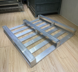 <span class=keywords><strong>Pallet</strong></span> nhôm cho phòng sạch sử dụng tính năng có thể gập lại kim loại làm bằng kim loại 1500kg Khả năng chịu tải Stackable kim loại <span class=keywords><strong>Pallet</strong></span> chống ăn mòn - Product Image 3