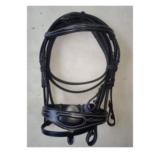 สายบังเหียนหนังม้าทำมือสุดหรูทนทานและสวมใส่สบายออกแบบมาสำหรับนักขี่ม้ามืออาชีพ - Product Image 1