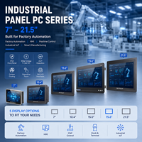 Panel PC Industrial Todo en Uno con Pantalla Táctil de 7, 10.4, 15, 15.6 y 21.5 Pulgadas, IP65, PCAP, Sin Ventilador, I3, I5, I7 de 11.ª Generación, Windows, Linux