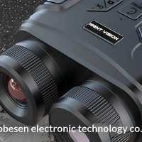 Nouvel appareil de vision nocturne couleur 4K Ultra-HD à faible luminosité, portée de 600 mètres, obscurité totale, jumelles infrarouges grand écran ABS-25