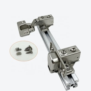 Bisagras de Cierre Suave de Perfil de Aluminio de Brazo Corto Estilo Americano con Acero Laminado en Frío para Puertas de Cocina y Dormitorio - Product Image 3