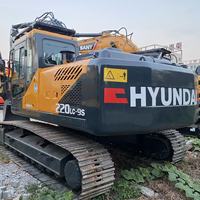 Excavatrice d'occasion en bon état, belle apparence, 22 tonnes, excellentes performances, prix bas, Hyundai 220lc-9s