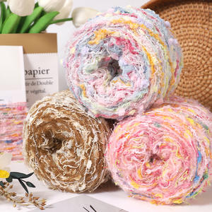 Boule <span class=keywords><strong>de</strong></span> <span class=keywords><strong>laine</strong></span> <span class=keywords><strong>dégradée</strong></span> mélangée à la main Crochet grand cercle segment <span class=keywords><strong>de</strong></span> fil épais teint fantaisie bricolage fil mélangé <span class=keywords><strong>laine</strong></span> à la main - Product Image 4