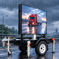 Affichage LED extérieur sur remorque, écran LED publicitaire mobile pour véhicule et panneau d'affichage LED
