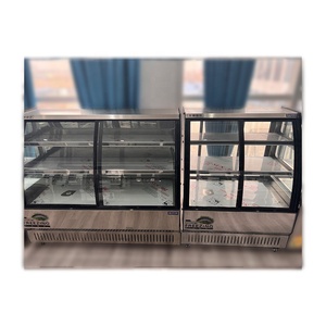 Nevera Exhibidora Comercial <span class=keywords><strong>Cake</strong></span> <span class=keywords><strong>Display</strong></span> Cooler Iluminación LED Temperatura única 200L-900L Capacidad Mármol/Vidrio/Acero inoxidable - Product Image 2
