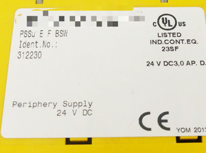 PLC PSSu E <span class=keywords><strong>F</strong></span> BSW 電子モジュール 312230 プログラミングコントローラ - Product Image 2
