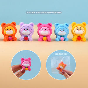 Figurine en résine Léopard de la série Crazy Animal City, thème Grippe Porcine, petite figurine décorative pour bureau et véhicule, cadeau adorable - Product Image 5