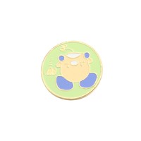 Badge en métal émaillé UV personnalisé pour broches et badges de collection en gros, motifs animaux Kawaii, brillants, souples ou rigides