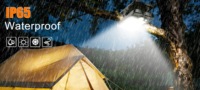 Lampe de camping solaire LED 2026 améliorée - Lampe extérieure rechargeable et étanche pour la randonnée, les pannes de courant et la survie