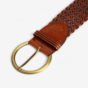 Delle donne 2 Pollici di Larghezza Intrecciato Tessuto Rotonda Della Cinghia di Cuoio - Product Image 6