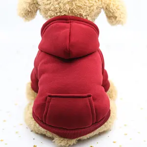 All'ingrosso inverno autunno cucciolo Oem abbigliamento di stoffa personalizzato abbigliamento per animali domestici abbigliamento felpa con cappuccio per cani in bianco