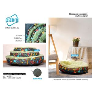 Set Cuccia per Animali Casahorra in 3 Misure, Impermeabile e Antiscivolo per Cani e Gatti - Product Image 1