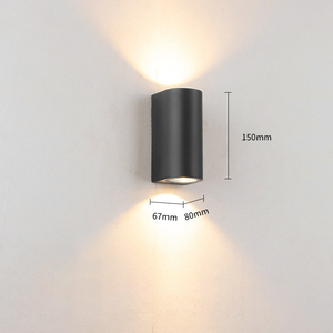 Lineare Led Gu10 per interni esterni IP65 impermeabile lampada da parete esterna applique luce per giardino soggiorno parete decorazione della camera domestica - Product Image 5