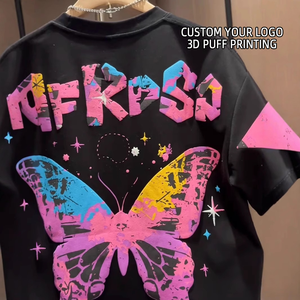 Groothandel Hoge Kwaliteit 100% Katoen Heren T-shirt Op Maat Digitaal Geprint DTG logo Design Ademend Oversized Pasvorm T-shirt voor Heren - Product Image 2