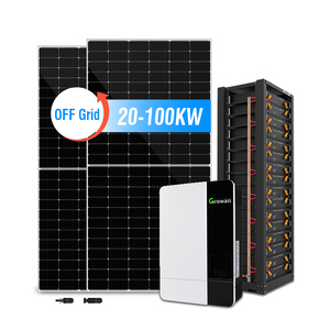 ระบบพลังงานแสงอาทิตย์แบบออฟกริด 20kW 30kW 50kW สำหรับที่อยู่อาศัยและเชิงพาณิชย์ 3 เฟส โมโนคริสตัลไลน์ซิลิคอน MPPT ลิเธียมไอออน - Product Image 4
