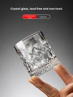 Ensemble de verres à bière en cristal 2025, luxe, maison, bar personnel, KTV, commercial, petite taille, design minimaliste