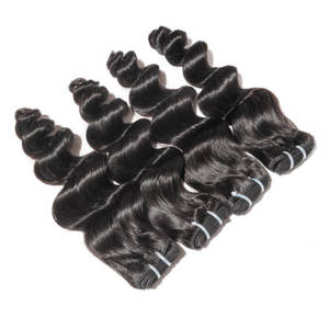 Paquetes de Cabello Humano Virgen Indio Crudo de Primera Calidad a Precio de Fábrica, Proveedores de Extensiones de Cabello Humano de Templo Indio al por Mayor - Product Image 4