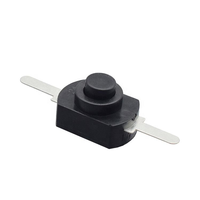 Micro interrupteur à bouton poussoir à verrouillage automatique Mini interrupteur marche/arrêt à 2 broches pour lampe de poche SMD et lampe prise murale AC 250V 1A