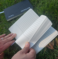 Bloc-notes de liste de tâches avec couverture en papier froissé recyclable de taille fine avec logo personnalisé, carnet de gratitude portable de haute qualité, planificateur