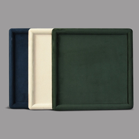 Plateaux de présentation de bijoux modernes et simples en daim écologique JINSKY, couleur et taille personnalisables, pour colliers et diamants, vente en gros