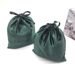 Bolsa de Almacenamiento de Ropa de Satén de Lujo de Alta Calidad, Bolsa de Regalo de Joyería de Satén Verde, Bolsa de Seda para Zapatos - Product Image 2