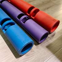 Tube d'entraînement fonctionnel ViPR pour renforcement du tronc, baril lesté antidérapant en TPR confortable, capacité de charge 4 kg, pour la gym