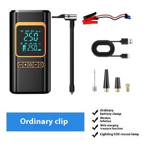 2025 Nueva gran oferta 150PSI bomba de aire eléctrica para <span class=keywords><strong>coche</strong></span> con arrancador de batería de 8000mAh portátil inalámbrico Inflador de neumáticos de <span class=keywords><strong>coche</strong></span> Kit de herramientas de emergencia - Product Image 6