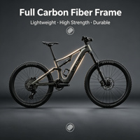 Sepeda Gunung Listrik 26 Inci 48V 20Ah Ban Lebar E-Bike Brushless 21 Speed 250W Motor Hub Belakang Suspensi Penuh Rem Cakram Hidrolik