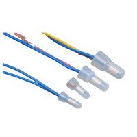 Conectores de terminales de crimpado de extremo cerrado 2P Nylon Cobre Automotriz Tipo F Cable de alimentación Conectores de cable 22-16 16-14 12-10 Calibre